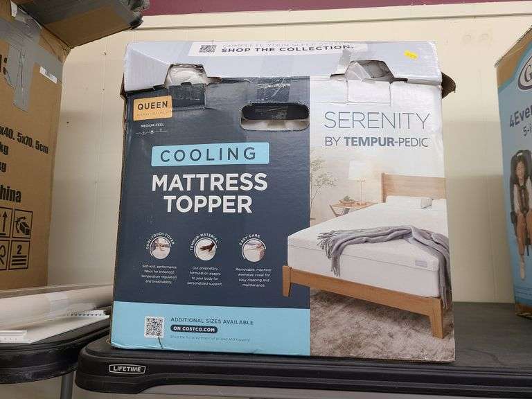 Queen Size Serenity by Tempur Pedic Cooling Mattress Topper