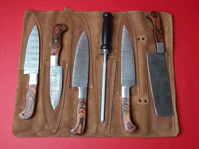 Wild Turkey Damascus Chef Knife Set