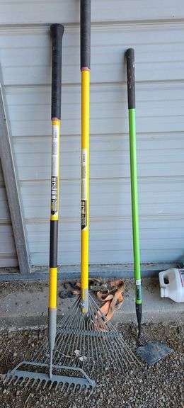 2) Rake, Hoe