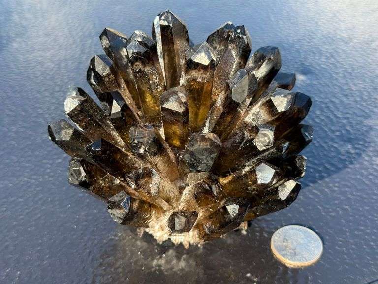 Crystal Cluster, Smokey Quartz Mineral