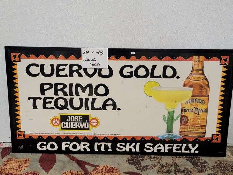 Cuervo Gold Wooden Sign