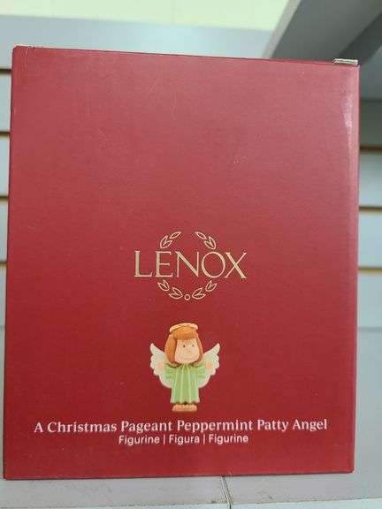 1) LENOX Christmas Pageant Peppermint Patty Angel