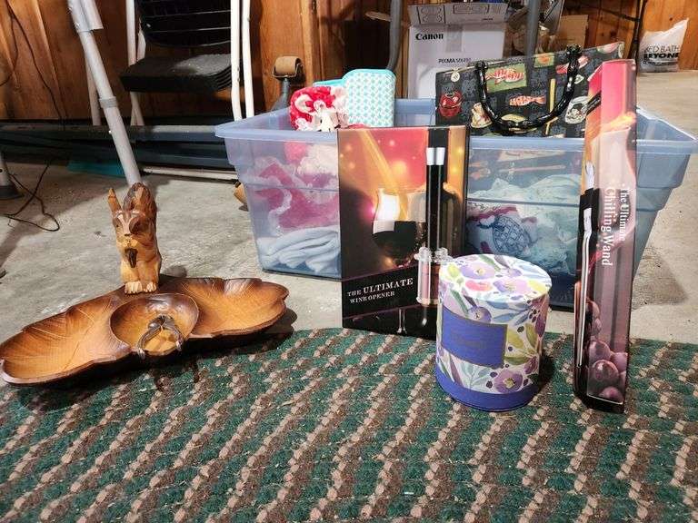 Contents of Box Assorted Wine Openers, Nut Cracker, Candles and Other Assorted Items