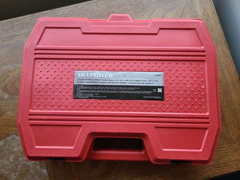 Mixpower 1/2" 70 Pc. Impact Socket Master Set