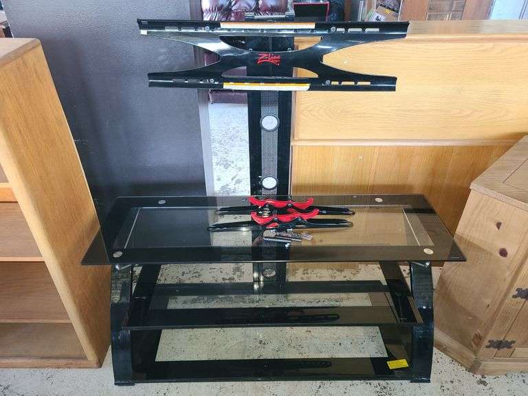 Glass T.V. Stand with T.V. Mount