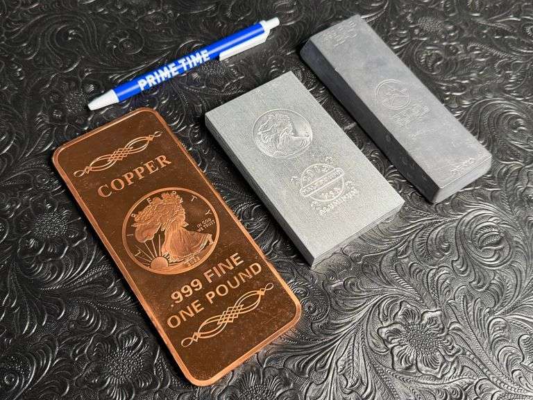 1 Kilo Lead, 1/2 lb Aluminum, 1 lb Copper