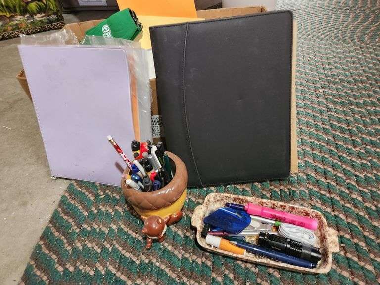 Contents of Box Assorted Office Supplies