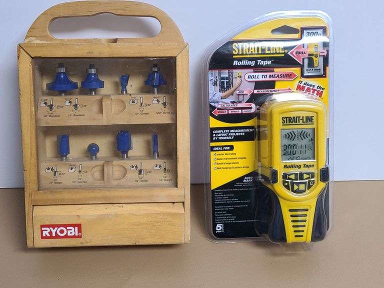 Ryobi Router Bits, Strait-Line Rolling Tape