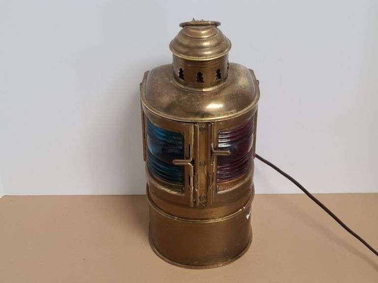 Vintage Marine Lantern Modified to Electric