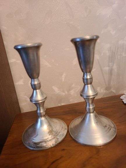 2) Weighted Sterling Silver Candle Holders