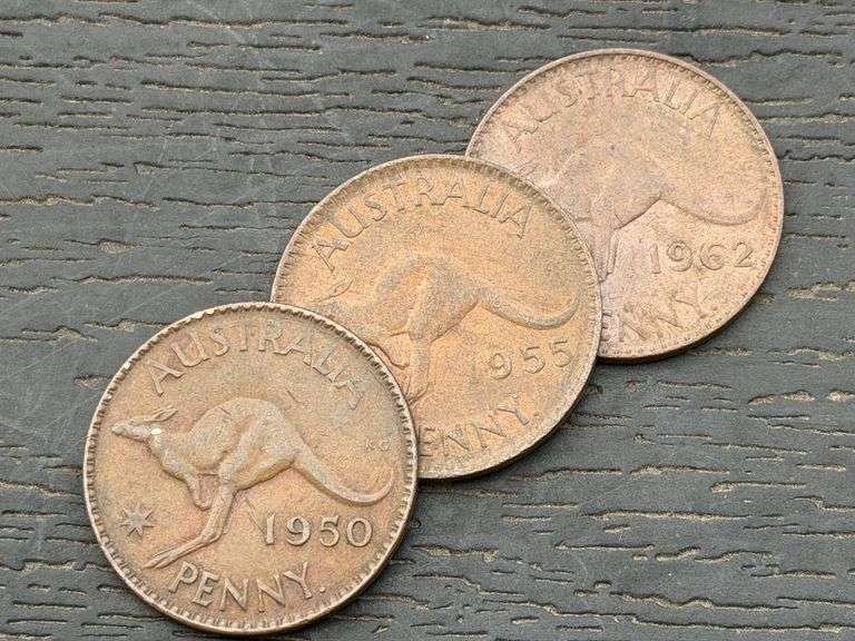 Trio Kangaroo Pennies