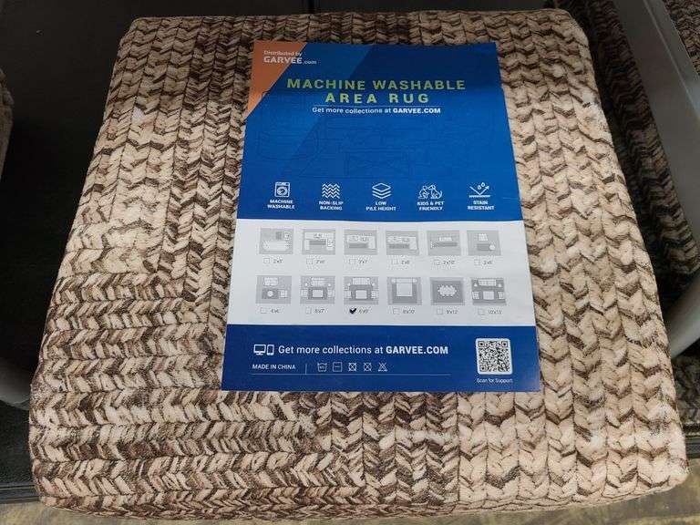 Garvee Washable Area Rug 6'x9'