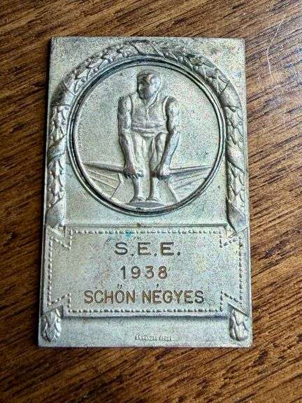 1938 Bronze Rowing Medal / Authentic