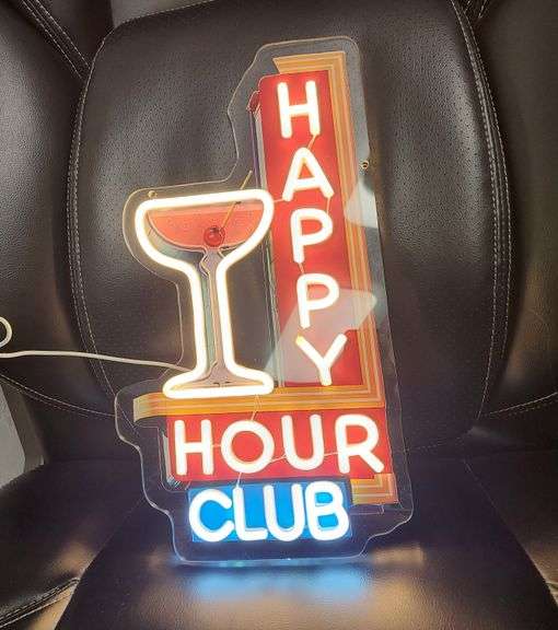 "Happy Hour Club" LED Light
