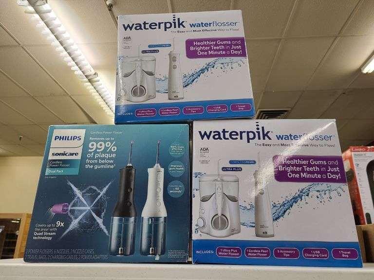 *Philips Sonicare Cordless Power Flosser, 2) Waterpik Water Flossers