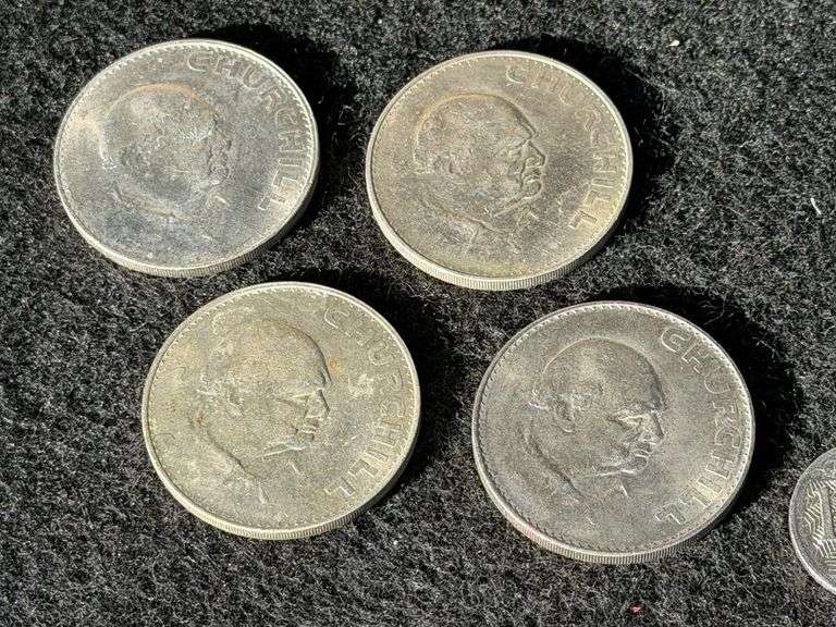 4) Churchill Coins 1965, Elizabeth II
