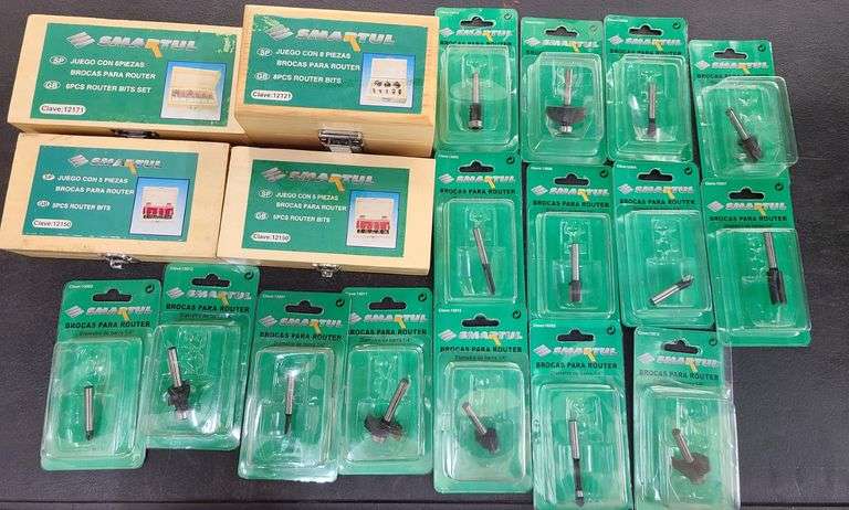 4) Smartul Router Bit Sets, 15) Smartul Router Bits - Prime Time ...