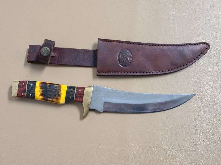 Chipaway 12" Stainless Steel Cutlery Knife with Leather Sheath