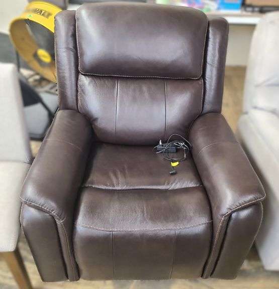 Barcalounger Bryson Leather Power Rocker Recliner