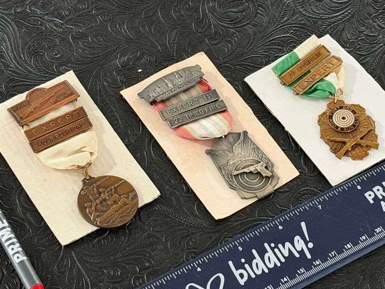 3) Gun Club / Military Medals Marksmanship