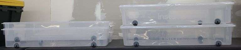 *4) Insta View Under The Bed Storage Totes