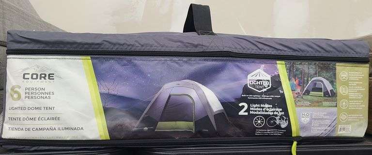 Core 6 Person Lighted Dome Tent