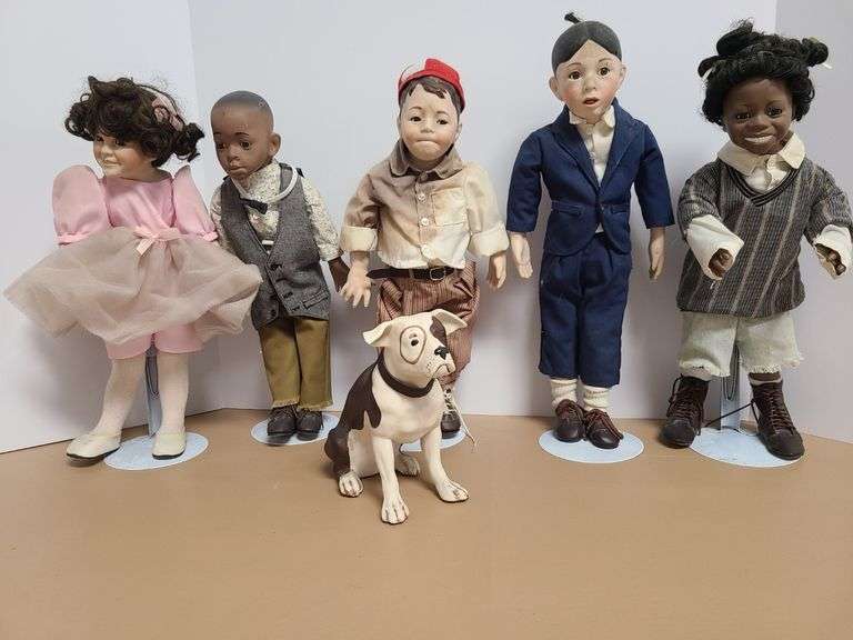 1993 The Hamilton Collection Little Rascals Porcelain Doll Set - Prime ...
