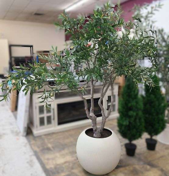Faux 8' Olive Tree