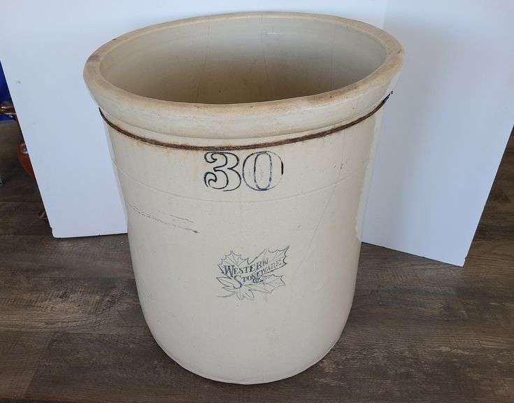 Western Stoneware No 30 Crock