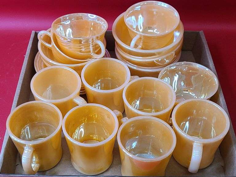 Anchor Hocking Fire-King Peach Lusterware Dishes