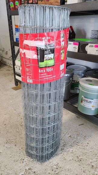 4' x 100 ' Galvanized Wire Fence