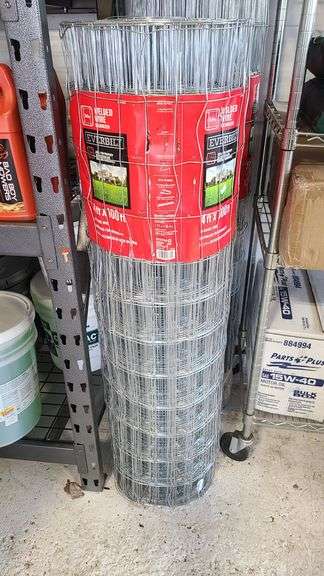 4' x 100' Galvanized Wire Fence