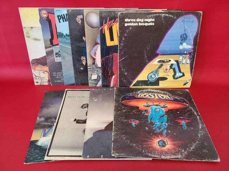 Vinyl Records - Boston, Three Dog Night, Bryan Adams, Hank, Asia, Exile and More