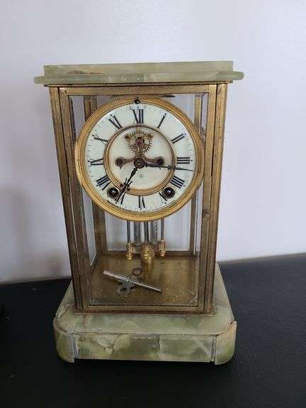 Ansonia Crystal Regulator Mantle Clock