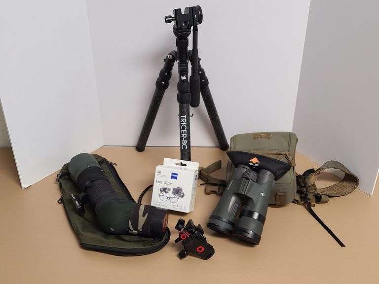 Vortex Binoculars, Swarovski Monocular, Lens Wipes, Tripod