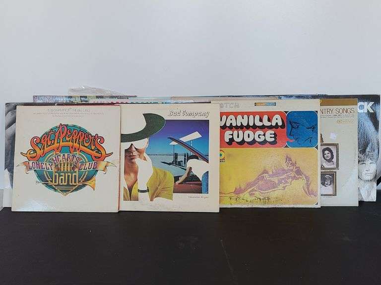 Vinyl Records - Sgt. Peppers, Bad Company, Country, Bay City Rollers, Mick Jagger, Robert Palmer, Wh