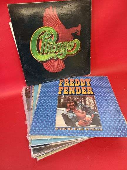 Vinyl Records - Chicago, Freddy Fender, Abba, Elvis, Cat Stevens, Barry White, Waylon and More