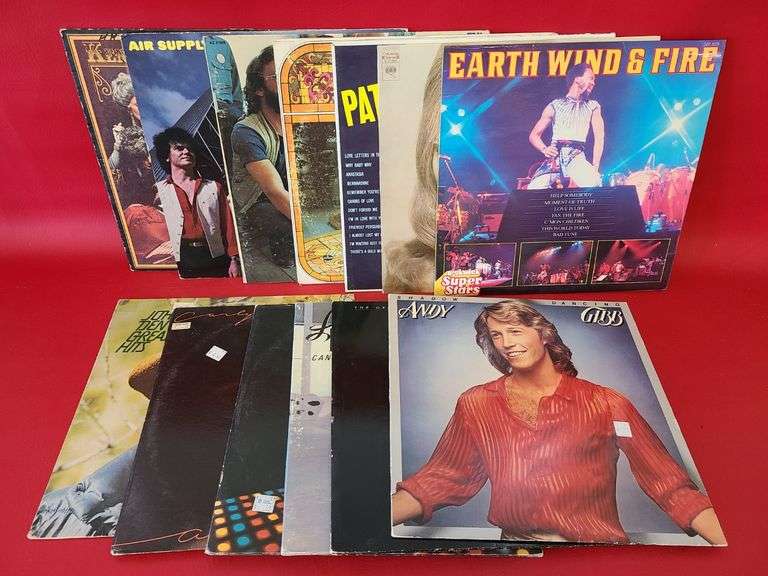 Vinyl Records - Andy Gibb, Earth Wind and Fire, Air Supply, Lionel Richie, Kenny Rogers