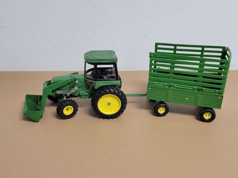 Tractor with Hay Trailer