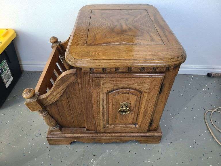MCM Side Table with Magazine Holder