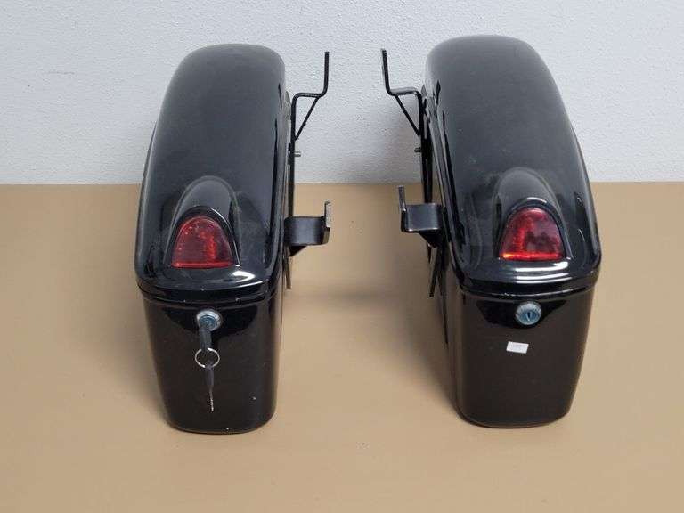 Motorcycle Saddlebags with Key