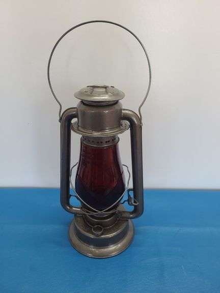 Monarch Red Glass Kerosene Lantern