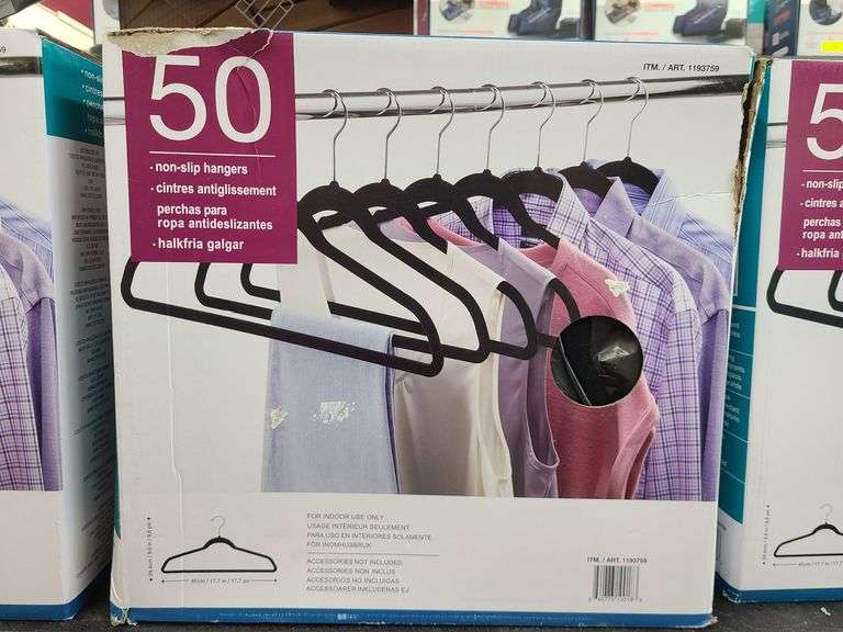 50pk Velvet Hangers