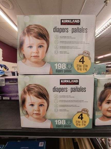 2) Size 4 Diapers