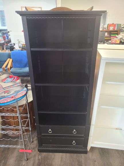 Black Shelf with 2) Drawers