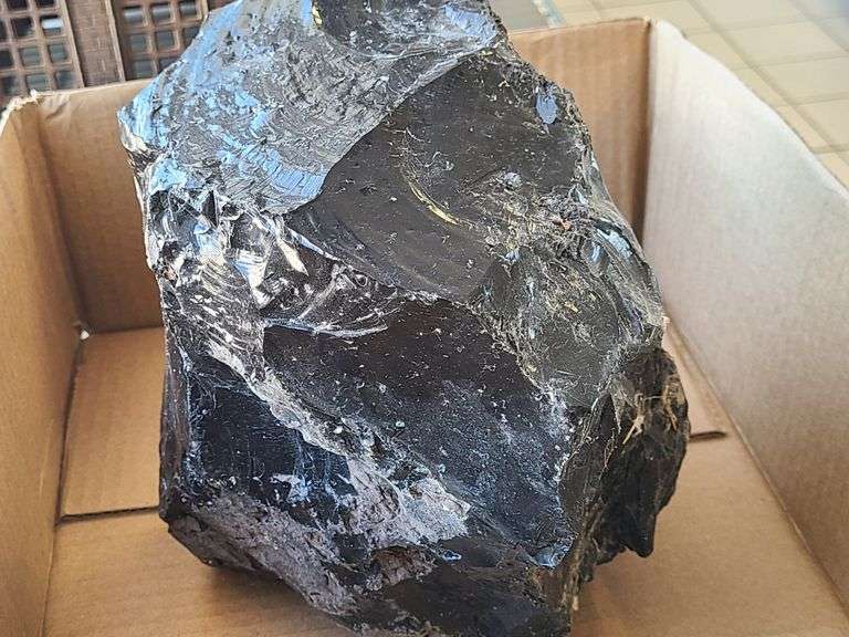 Obsidian Rock 9"X10"