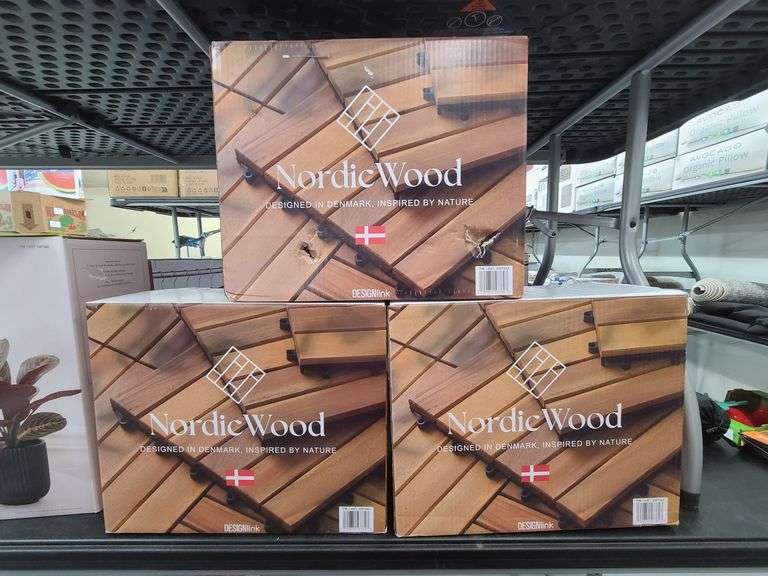 3) Nordic Wood Acacia Tiles Packs