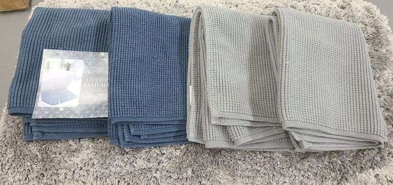 4) Cotton Bath Mats