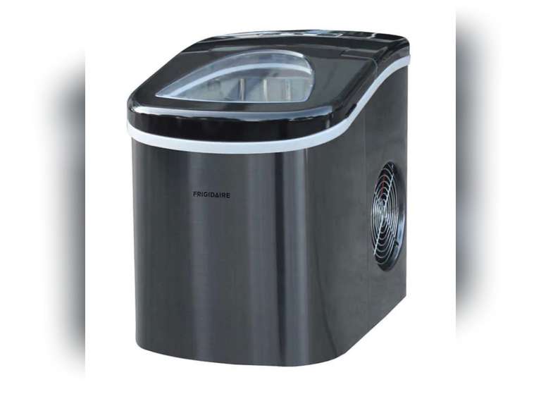 Frigidaire Portable Self Cleaning Ice Maker, Black Stainless Steel 89.