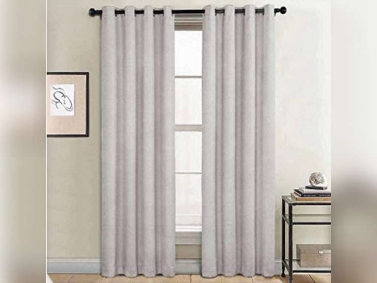 OekoTex SunBlk Everly Total Blackout Window Curtain Panel, 2Pack